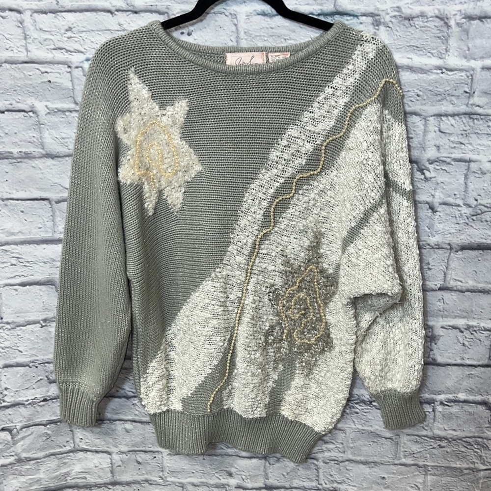 Vintage Jaclyn Smith Christmas beaded sweater. Size medium